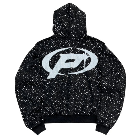Prestige Diamond Zip Up Black New