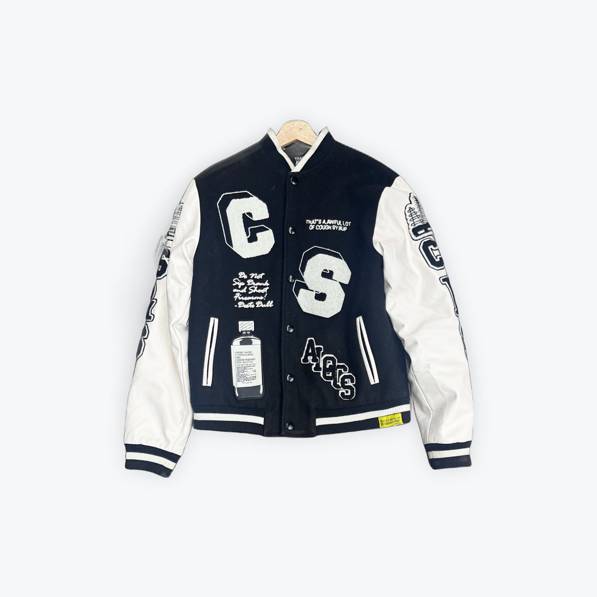 ALOCS Varsity Jacket B/W Preloved