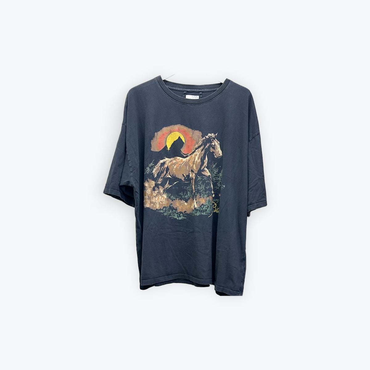 Rhude Horse Navy Tee Preloved