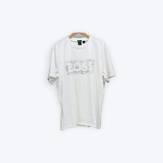 Boss Tee White/Grey Camo New