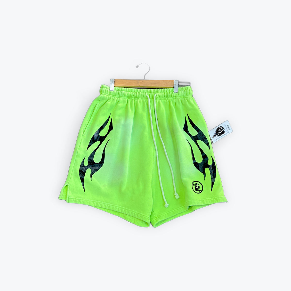 Hellstar Shorts Neon Green Preloved