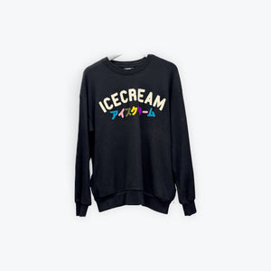 Icecream Crewneck Black Preloved