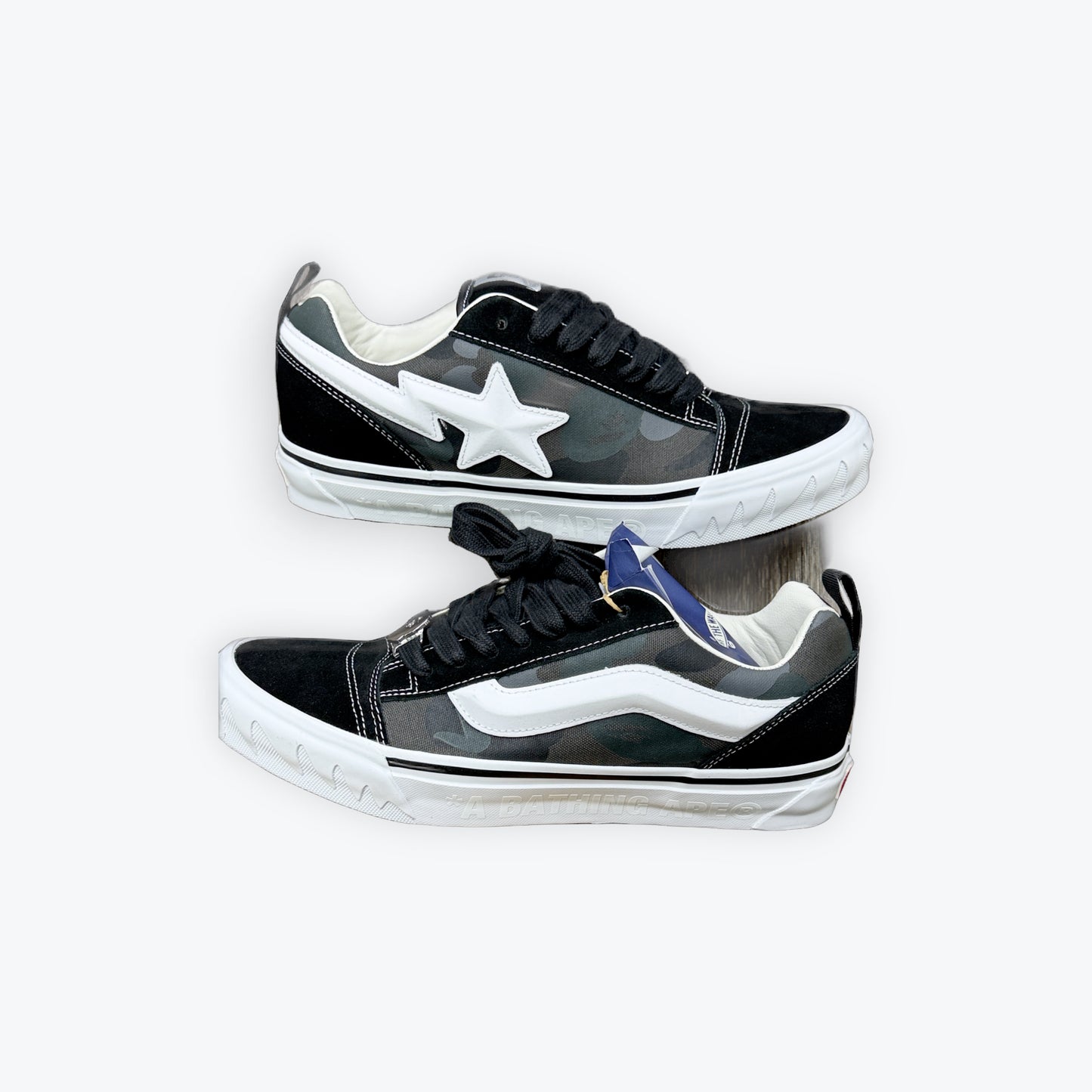 Vans Knu Skool x Bape Grey/Black New
