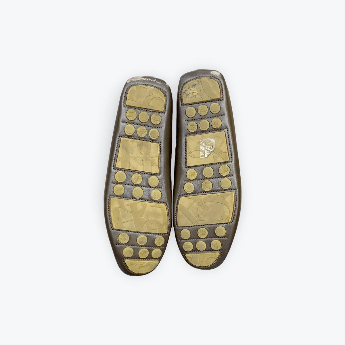 Carolina Herrera Loafers Brown Pre Owned Size 41