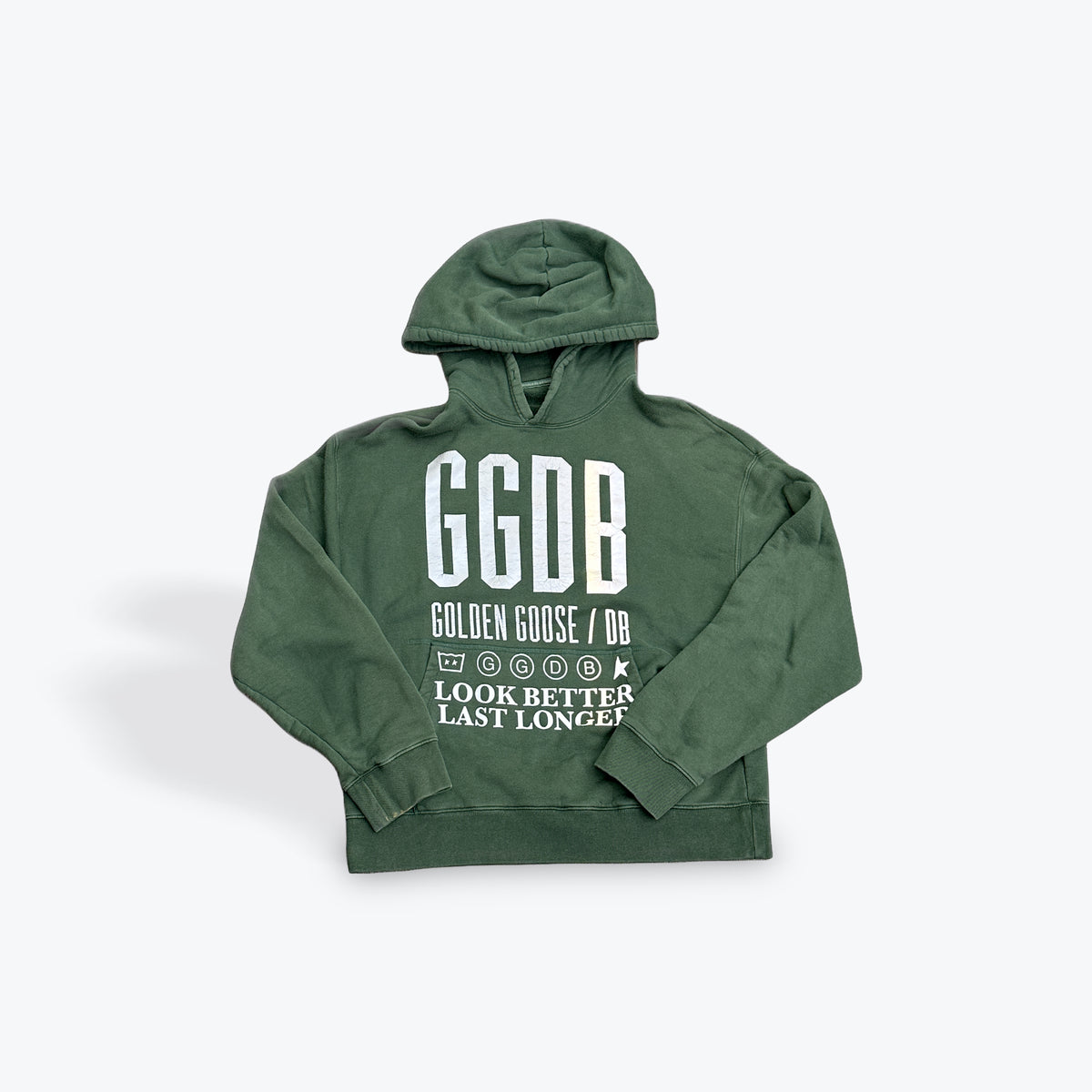 Golden Goose Hoodie Green/Grey Preloved