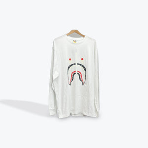 Bape Long Sleeve White/Glow in the Dark New