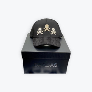 Barbas Hat x Fes Black Skull Snapback New