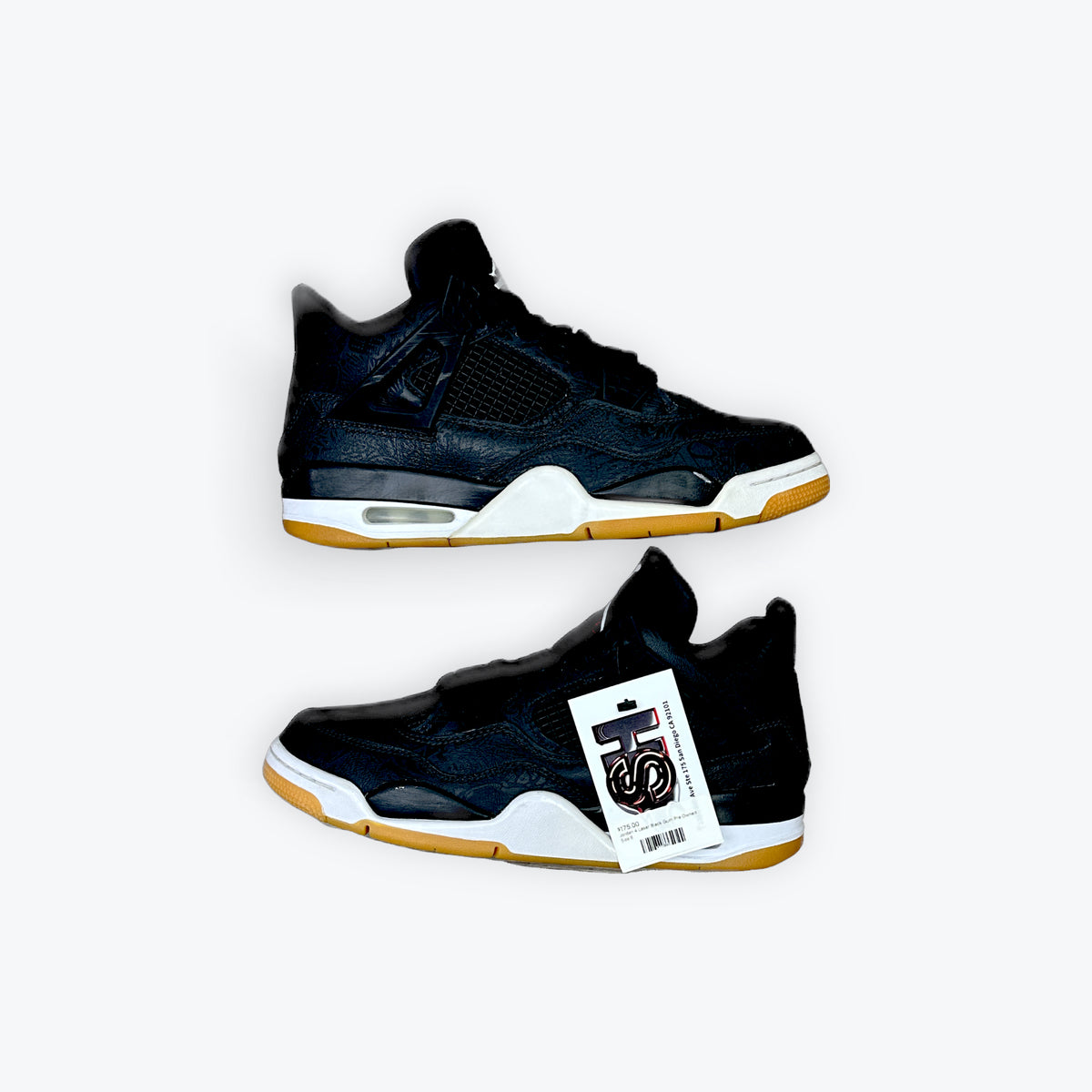 Jordan 4 Laser Black Gum Pre Owned
