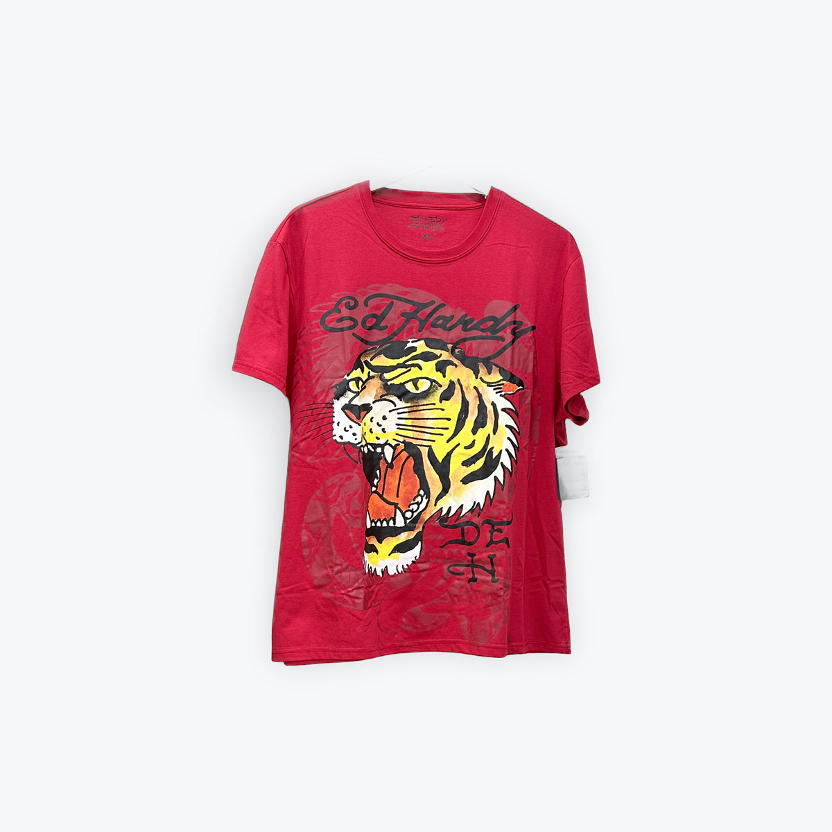 Ed Hardy Tiger Tee Red New