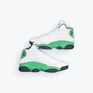Jordan 13 White Lucky Green Preloved
