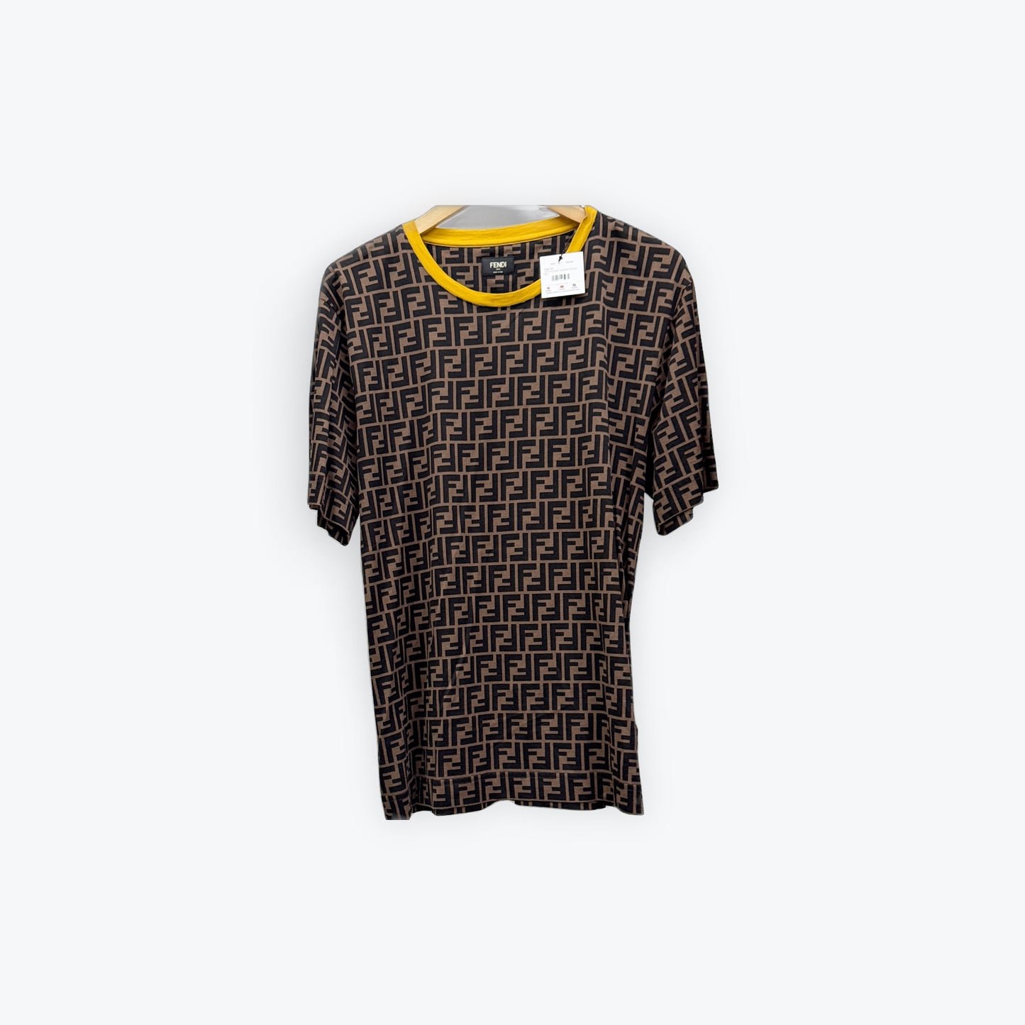 Fendi Monogram Tee Brown Preloved