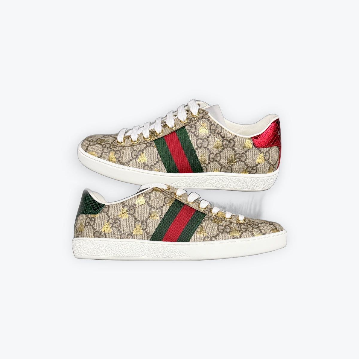 Gucci Ace GG Gold Bee New