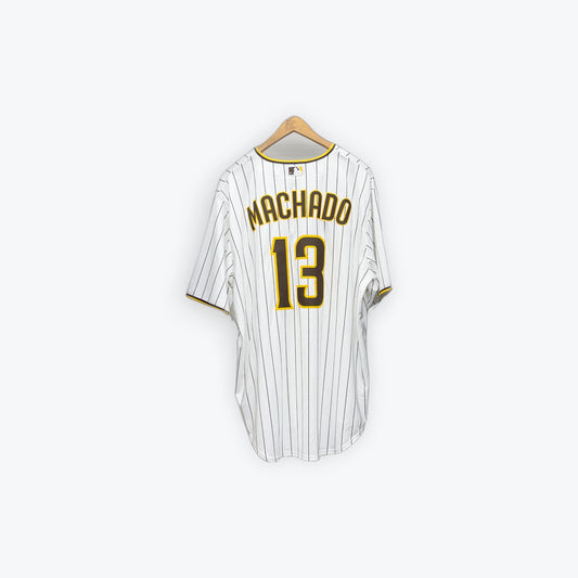 Nike Padres Jersey Machado White/Brown/Gold New
