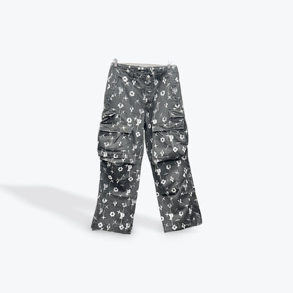 Purple Monogram Cargo Pants Grey Preloved