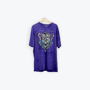 Affliction Skull/Snake Rhinestone Tee Purple Preloved
