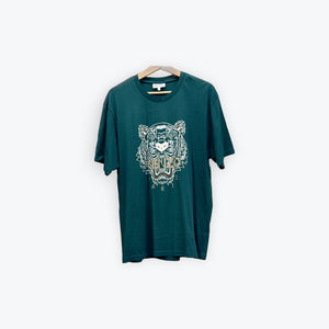 Kenzo Tiger Tee Green/Grey Preloved