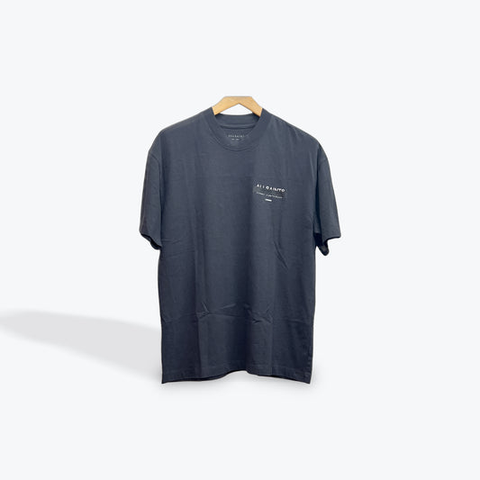Allsaints Tee Charcoal Redact Preloved