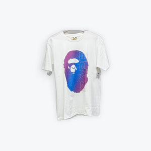 Bape Electro Neon Ape Head Tee White  New