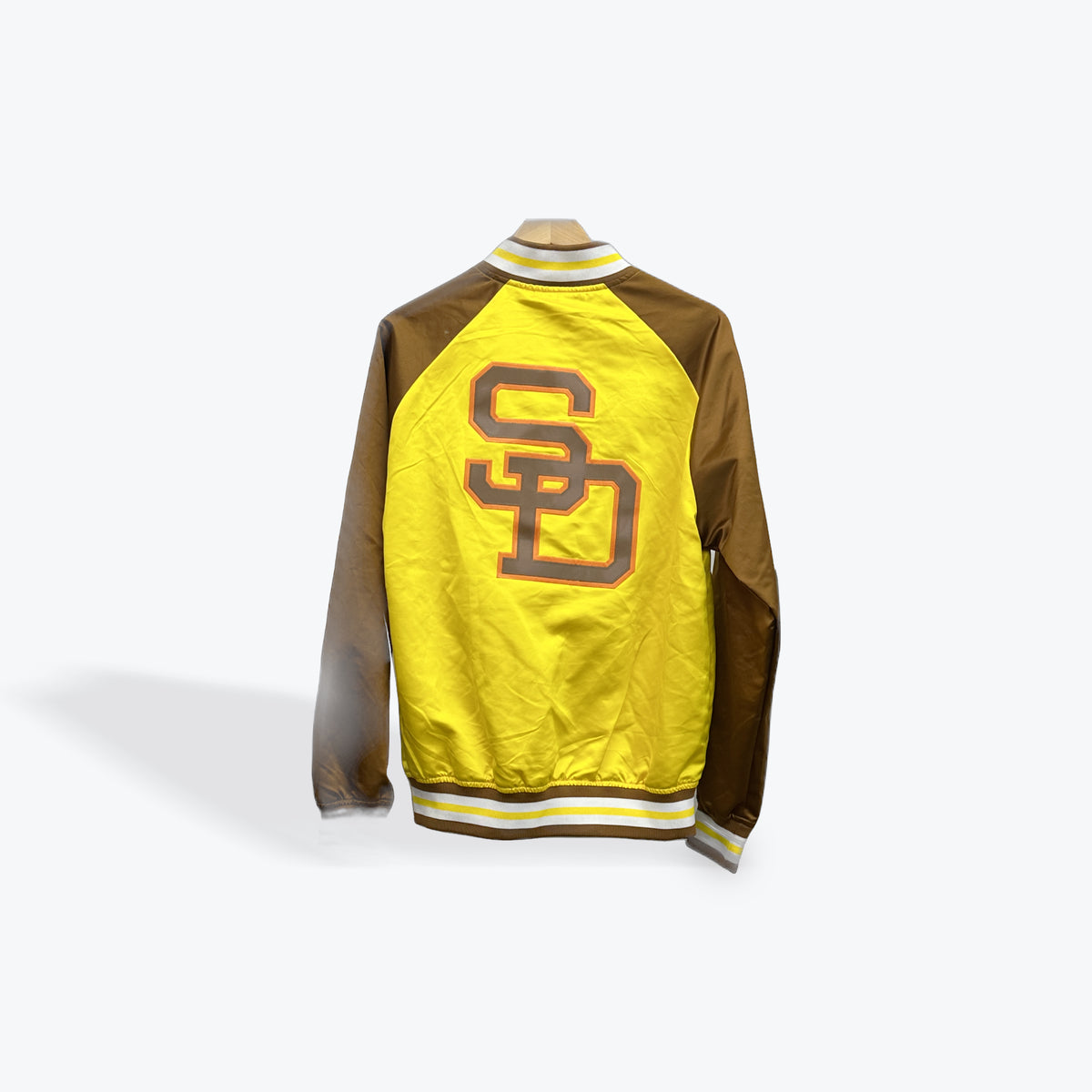 Mitchell & Ness Padres Bomber Jacket Yellow/Brown Preloved