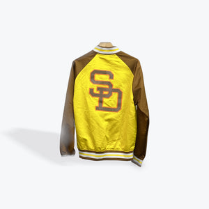 Mitchell & Ness Padres Bomber Jacket Yellow/Brown Preloved