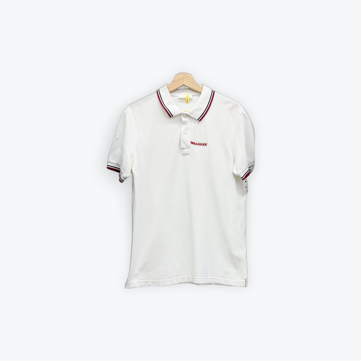 Prada Polo White/Red/Navy Preloved